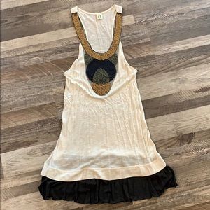 Beaded tank top/tunic